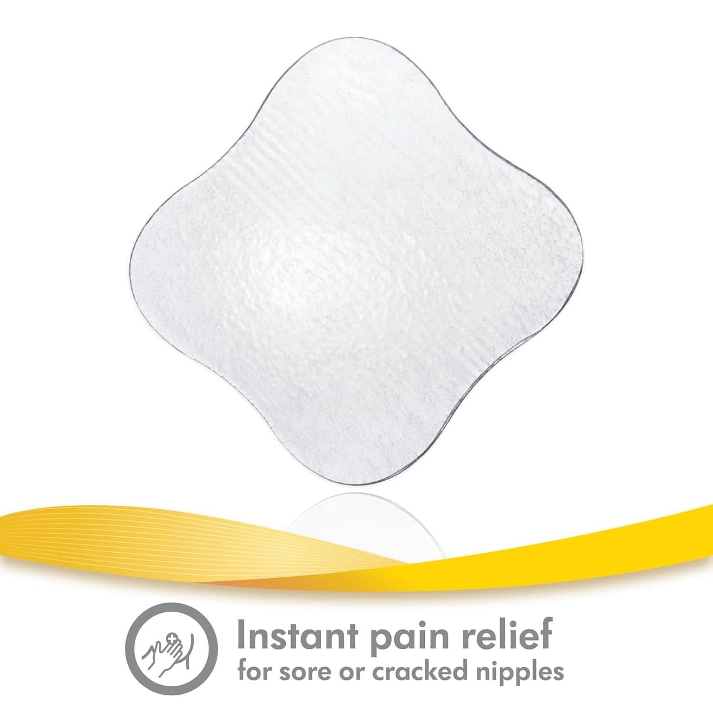 Medela Hydrogel Pads - omedelbar lindring och kylning för ömma bröstvårtor - återanvändbar - förpackning med 4 sterila kuddar, individuellt förpackade Tillbehör Mat och amning Bebe Naty Shop