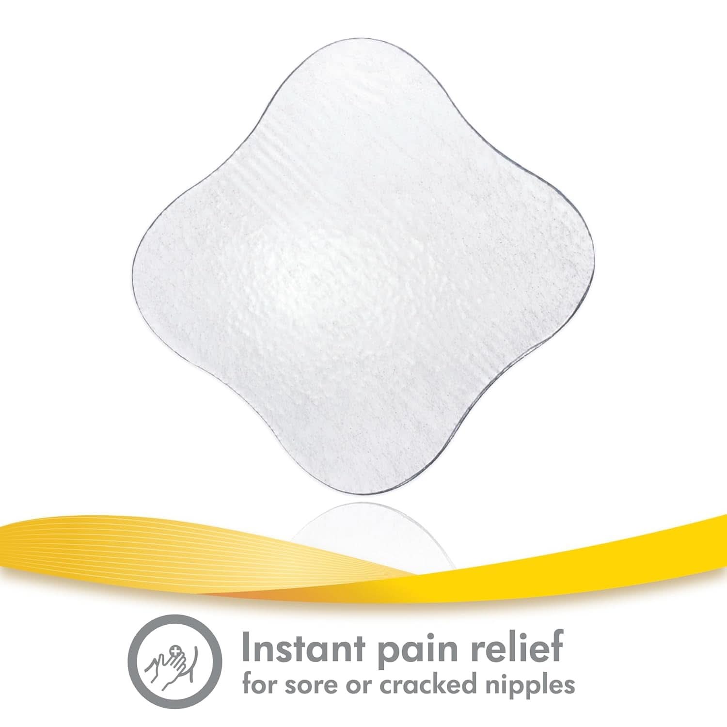 Medela Hydrogel Pads - omedelbar lindring och kylning för ömma bröstvårtor - återanvändbar - förpackning med 4 sterila kuddar, individuellt förpackade Tillbehör Mat och amning Bebe Naty Shop