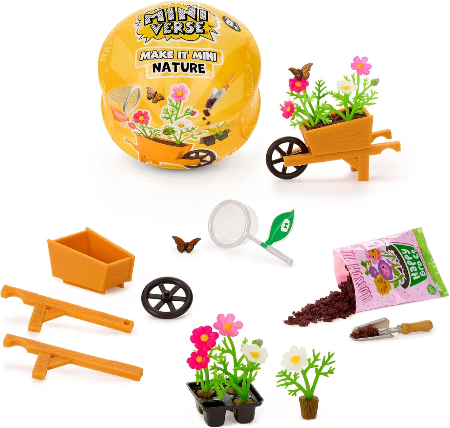 MGA Miniverse Make It Mini Nature 3-serien - minisamlarföremål, hantverkslekset, replikaväxter, leksaker, blommor, för samlare och barn från 8 år och uppåt