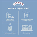 Kilner frukostburk med sked / 350 ml, Ø 9,5 cm / 5 st | takeaway müslikopp / giftfri / glasbehållare med lock för müsli, gröt och yoghurt / havrebehållare över natten Naty Shop Matförvaringslådor