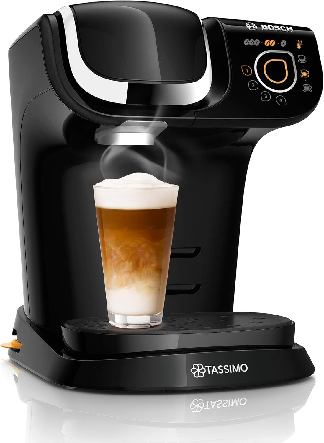Tassimo My Way espressomaskin med 2 kapslar TAS6502 med vattenfilter, 70+ drycker, dryckesanpassning, kaffevariation, enkel bryggning, 1500W, svart