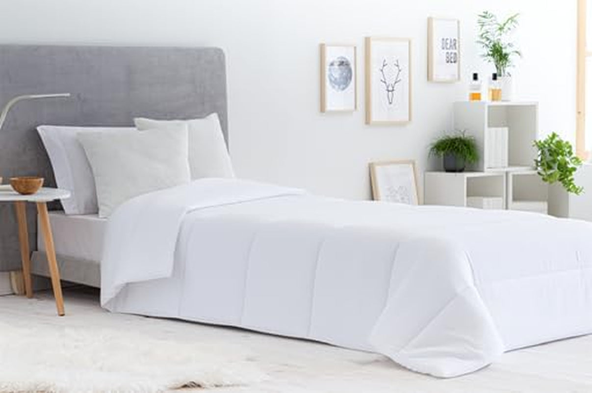 Todocama Quilt, 3002 Fiber Quilt, Bittåligt, Höst-Vinter, 300 G/M², Vit (alla storlekar tillgängliga) (Sängar 135/140/150-220 X 220 Cm) Täcken och täcken Naty Shop