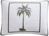 Tommy Bahama Palm Island Collection | Täcke - 100 % bomull, vändbar, mjuk och andas, förtvättad för extra mjukhet, king size-säng, grå täcken och täcken Naty Shop
