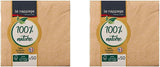 Le Napage 50 bomullsservetter 25 X 25 cm, 3 lager, FSC vit