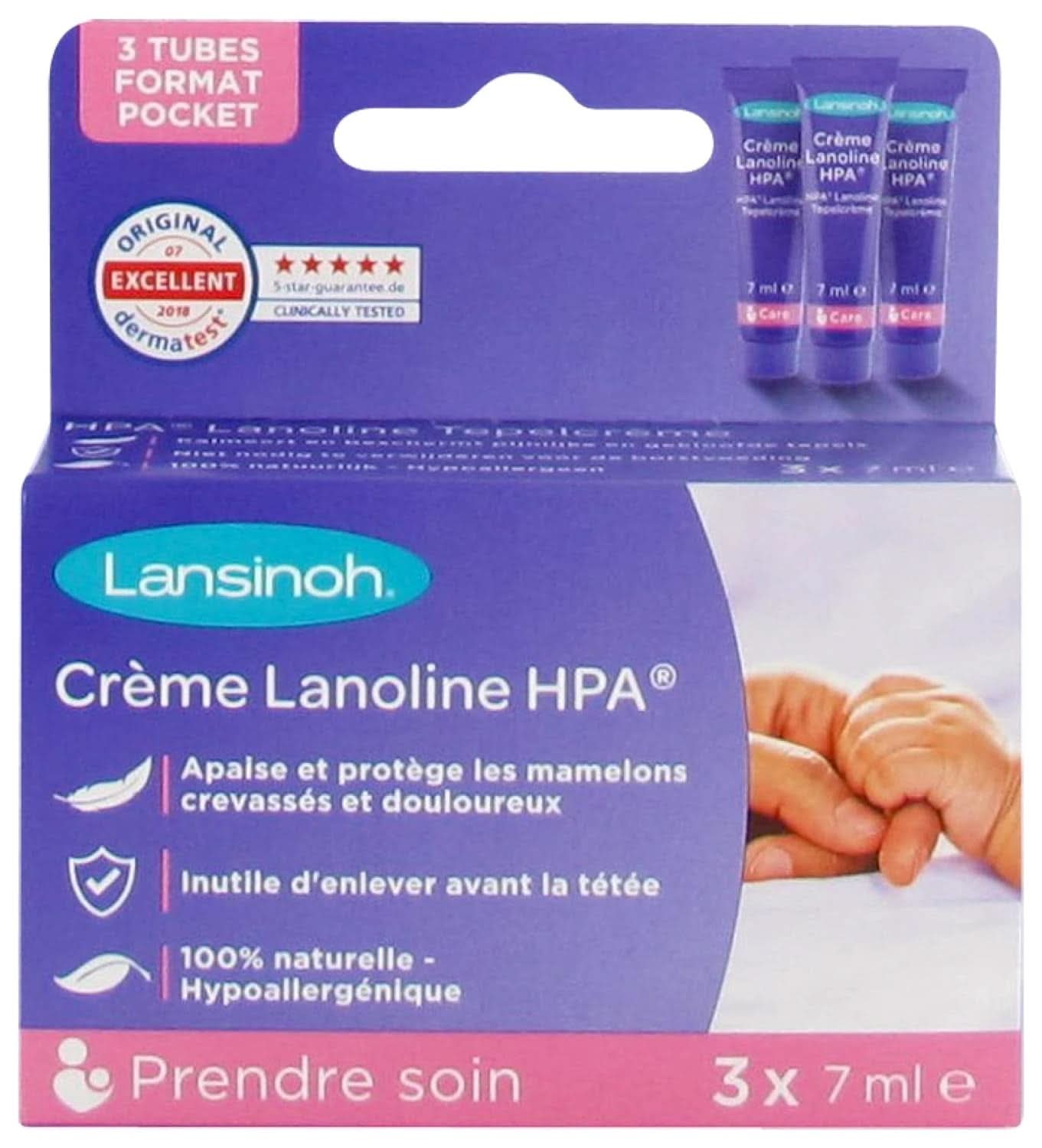 Lansinoh I Lanolin HPA Cream, 3 X 7 Ml Mat och amningstillbehör Bebe Naty Shop