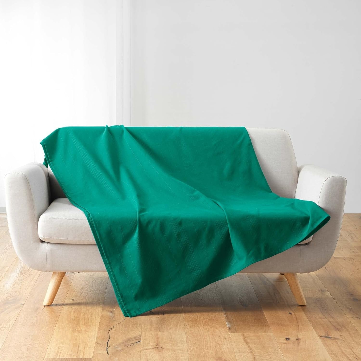 Douceur D'Intérieur, filt (220 X 240 Cm) Lucile Curry, polycotton, enfärgade sängar och filtar Douceur d'Intérieur Emerald Green 180 X 220 Cm