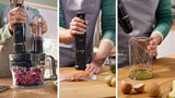 Bosch Standmixer Ergomaster Serie 4, 1000 Watt, Edelstahl-Mixstab, Zerkleinerer, Mix-/Messbecher, Schwarz Kitchen Naty Shop