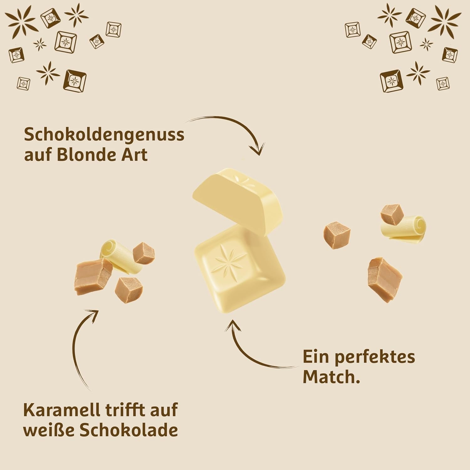 Schogetten Blonde Pure I vit choklad med kola I 100 g I individuellt portionerade (förpackning om 2)