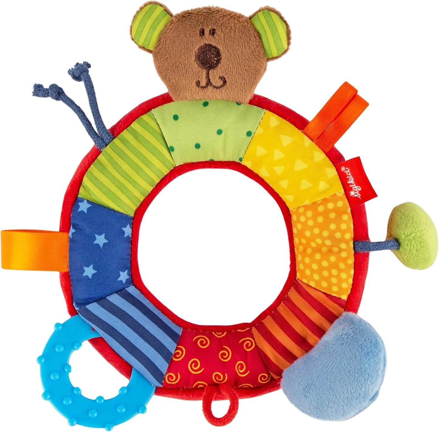 SIGIKID 40490 Aktiv ring Babyaktivitet PlayQ Flickleksak för barn rekommenderas från 3 månader Flerfärgad babyleksaker Naty Shop Flerfärgad/björn