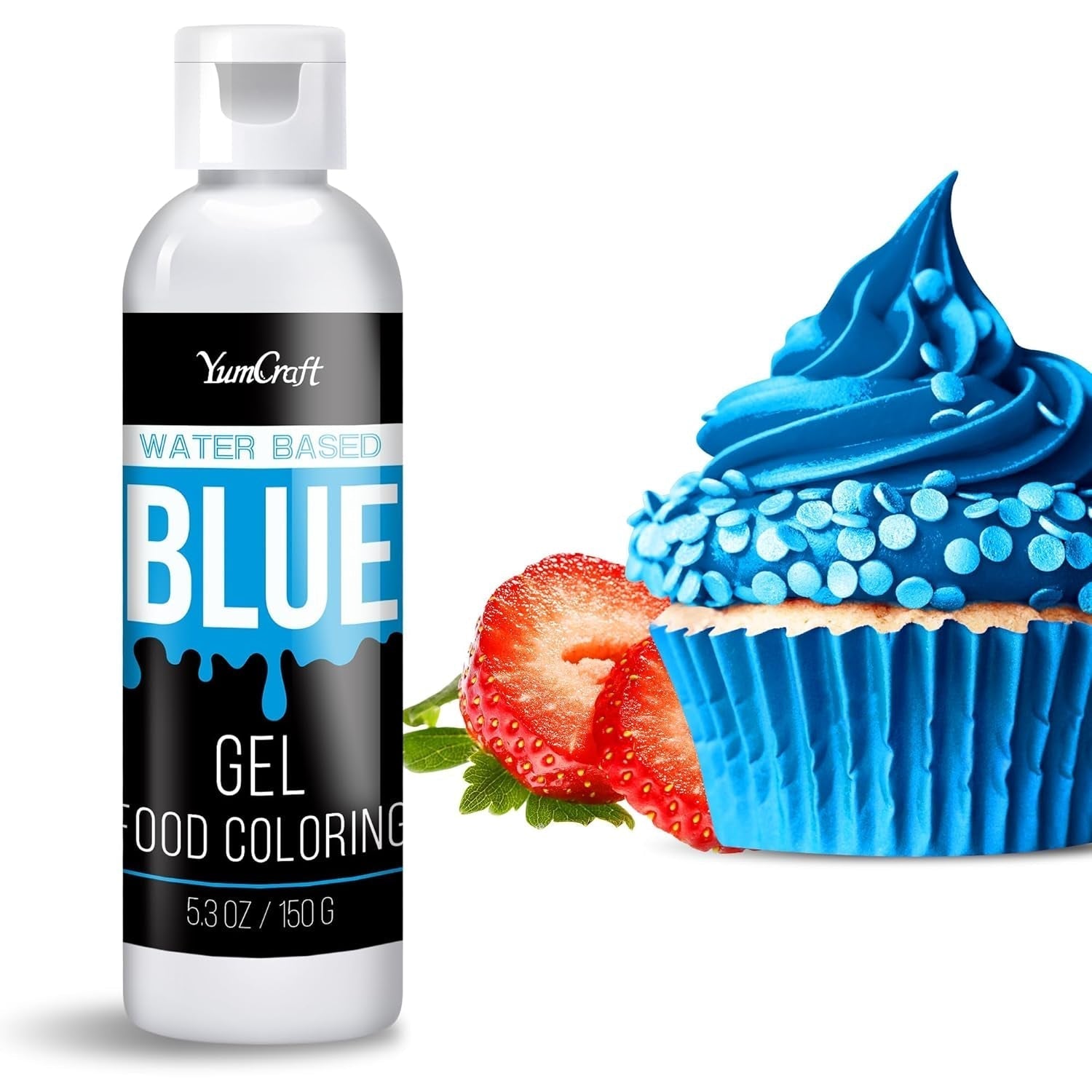 Gel matfärg - Högkoncentrerad gel matfärg för kakor, bakning, påskägg, drycker - Sockerfri matfärg för fondant, glasyr, slem, tårtdekorering (Red Velvet, 150G)