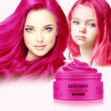 COLAYERIST Tvättbar svart temporär hårfärg Hårfärgningsvax för män och kvinnor Hårmascara för fest eller cosplay utan smutsiga hårfärgsprodukter Hårfärgning Naty Shop Pink