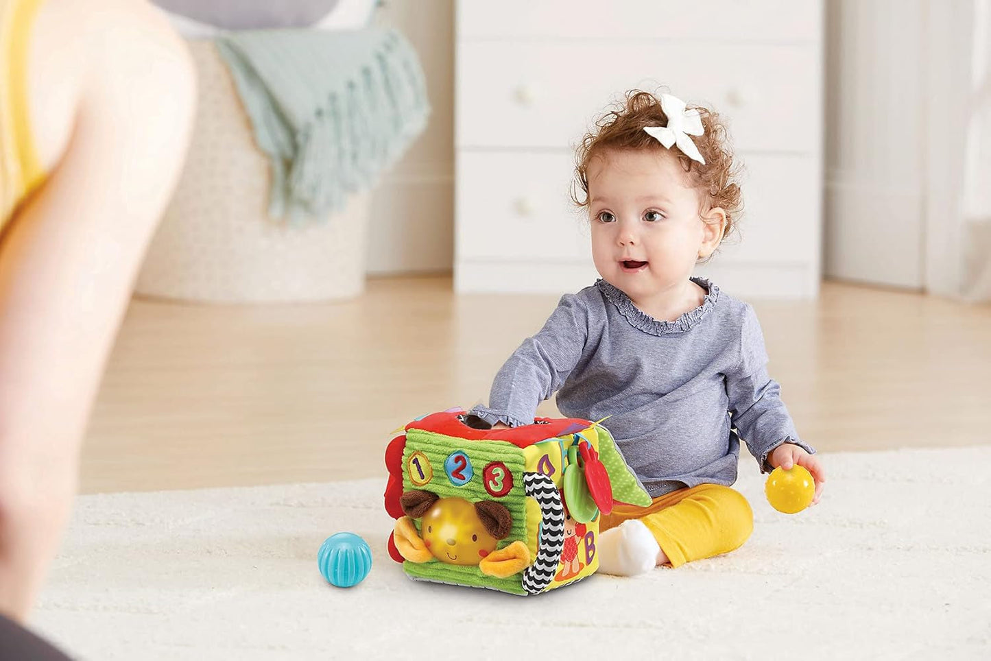 Vtech 80-528204 1-2-3 kub gosleksak för barn Jucarii Bebe Naty Shop