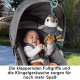 FISHER-PRICE Flap & Go Toucan - Barnvagn plyschleksak främjar finmotorik och sensoriska färdigheter för nyfödda från födseln HNX66 Baby Toys Naty Shop