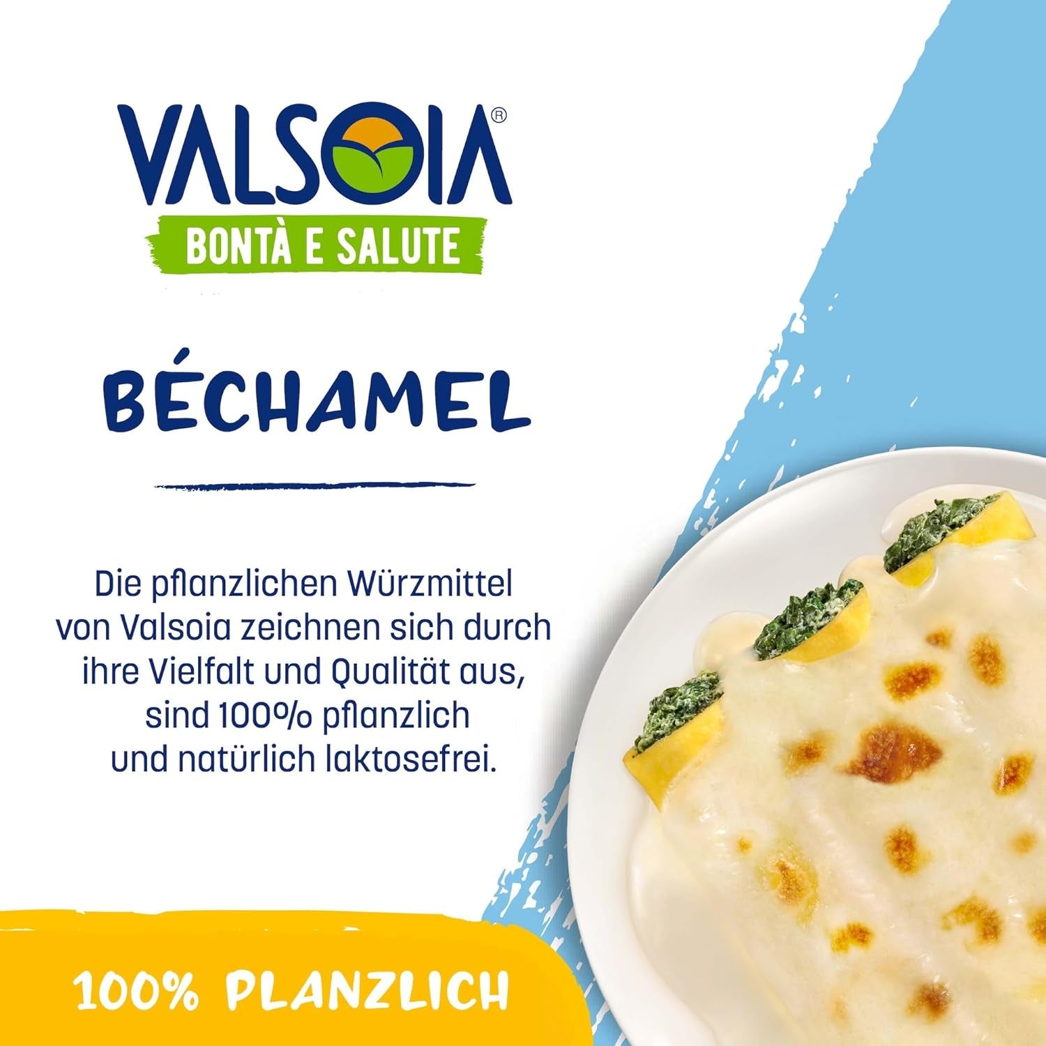 Béchamel balsam, laktosfri bechamel, mångsidig i matlagning, perfekt för veganer och vegetarianer, 6 x 200 ml