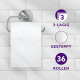 By Amazon Toalettpapper, 3-lagers vadderat, sammetsmjukt, 36 rullar (9 rullar, paket med 4), 200 ark per rulle, Fsc-certifierad