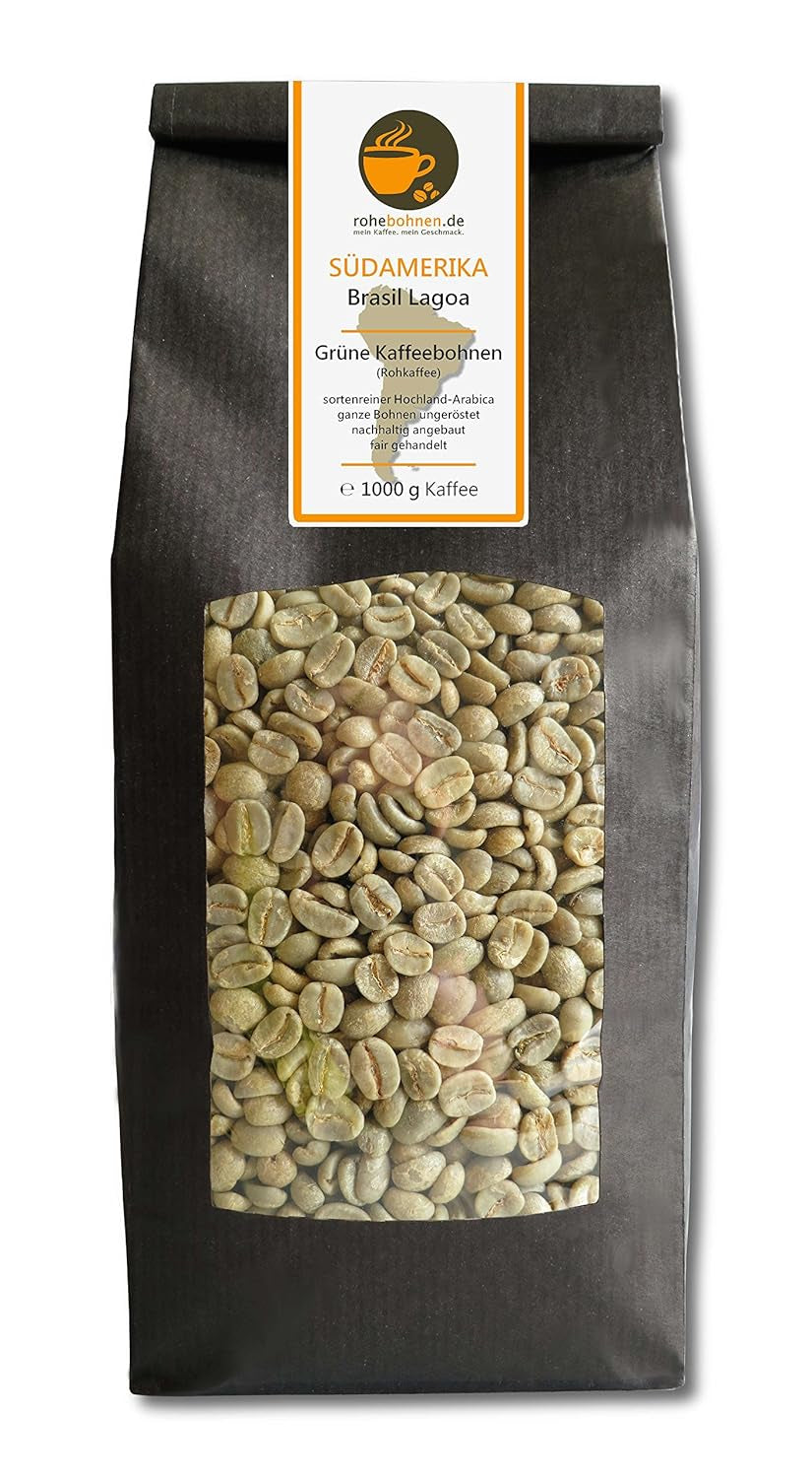 Råkaffe - Green Highland Coffee Brazil Lagoa (gröna kaffebönor 1000g)