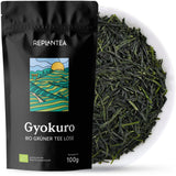 Ekologiskt Gyokuro japanskt grönt te (100 g) | Premium bulk te | Raffinerad umamismak och delikat sötma | OMPLANTERA
