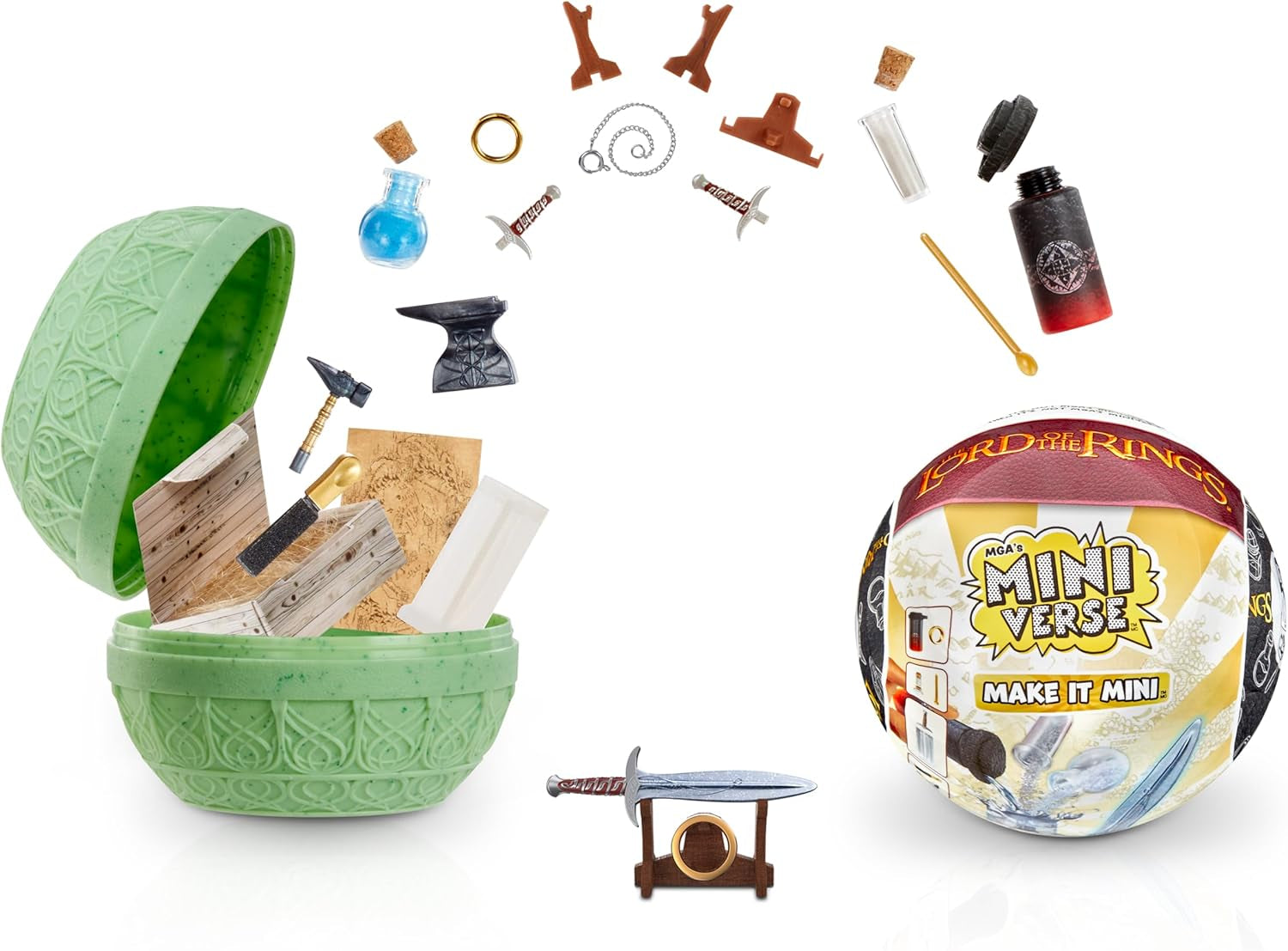 Mga'S Miniverse Make It Mini - Sagan om ringen Mini Samlarobjekt Blind Pack Resin Craft Kit Repliker Lämplig för samlare och 8 år gamla Inte ESSBAR Actionfigurer Naty Shop Standardtitel