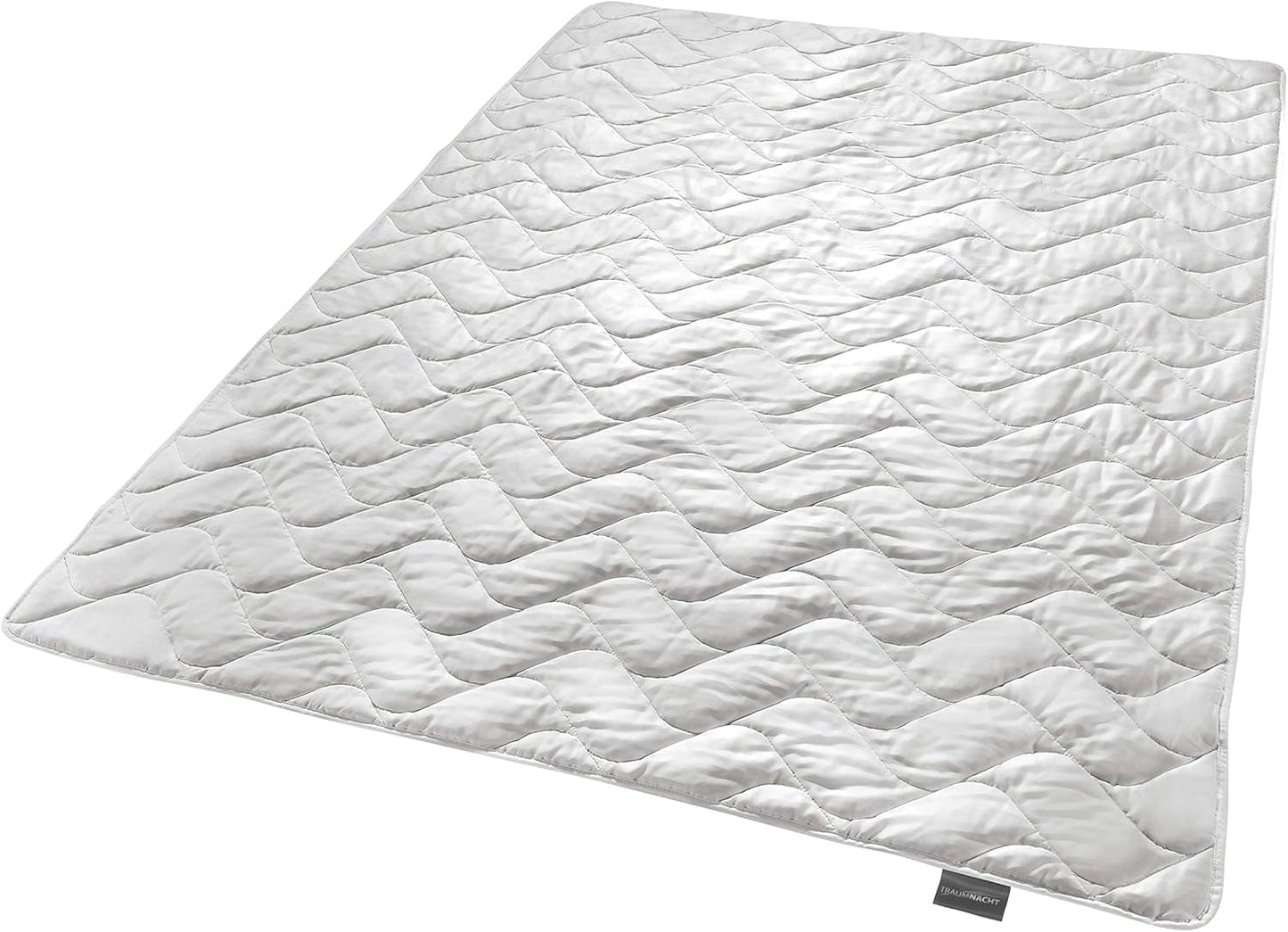 Traumnacht Exklusiv Lättviktssommartäcke Tillverkat av 100 % Wild Silk, Oeko-Tex Certified, Made in Germany, Fyllningsvikt: 550Gr, 135 X 200 Cm Quilts and Quilts Naty Shop 135 X 200 Summer Filt - Wild Silk