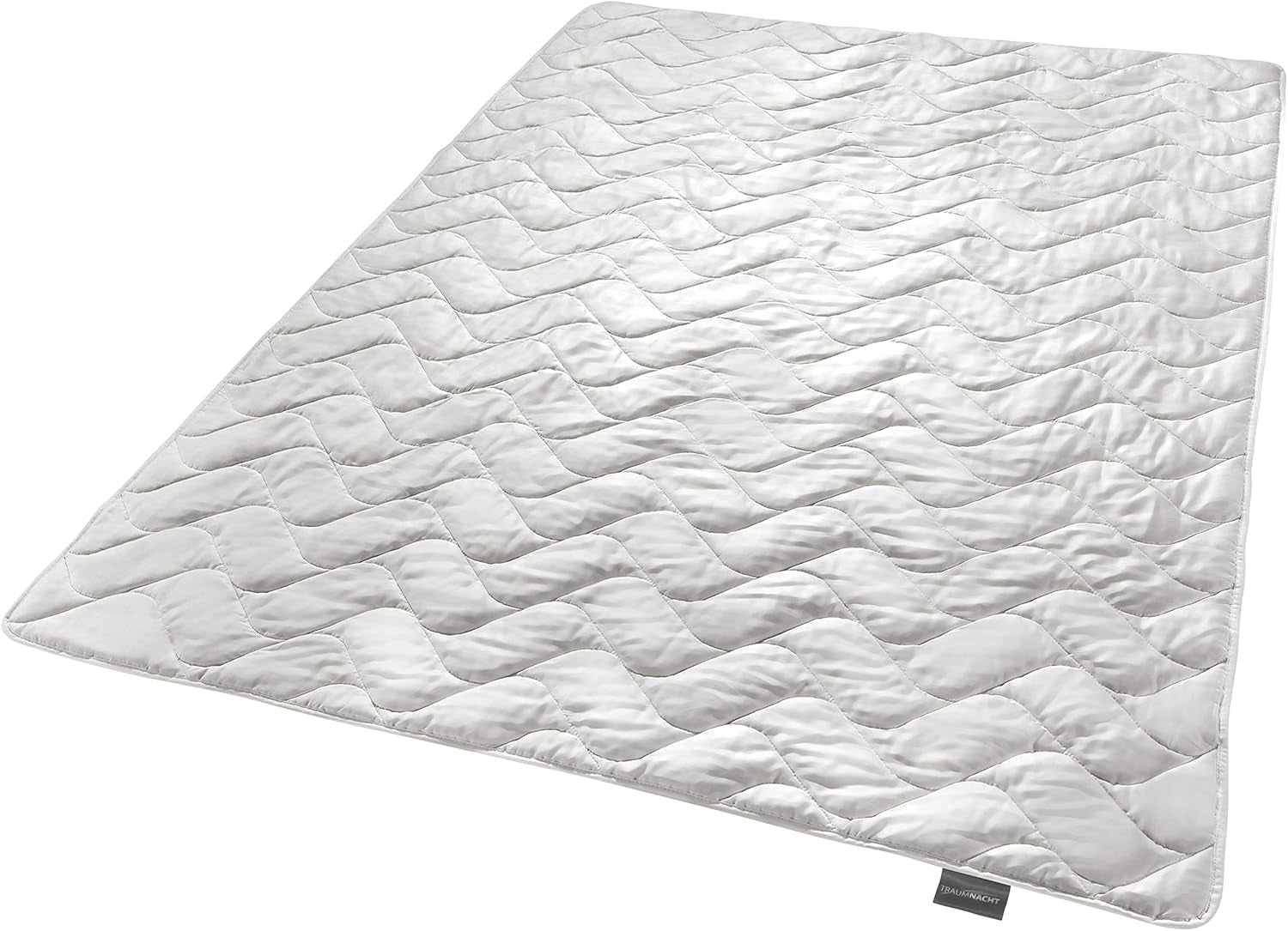 Traumnacht Exklusiv Lättviktssommartäcke Tillverkat av 100 % Wild Silk, Oeko-Tex Certified, Made in Germany, Fyllningsvikt: 550Gr, 135 X 200 Cm Quilts and Quilts Naty Shop 135 X 200 Summer Filt - Wild Silk