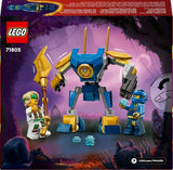 LEGO NINJAGO Jay Battle Mech, ninja leksak för barn med figurer, inklusive Jay minifigur med mini katana, actionfigurer och mek, liten present till kreativa pojkar och flickor från 6 år 71805 Byggset Besuche den LEGO-Store