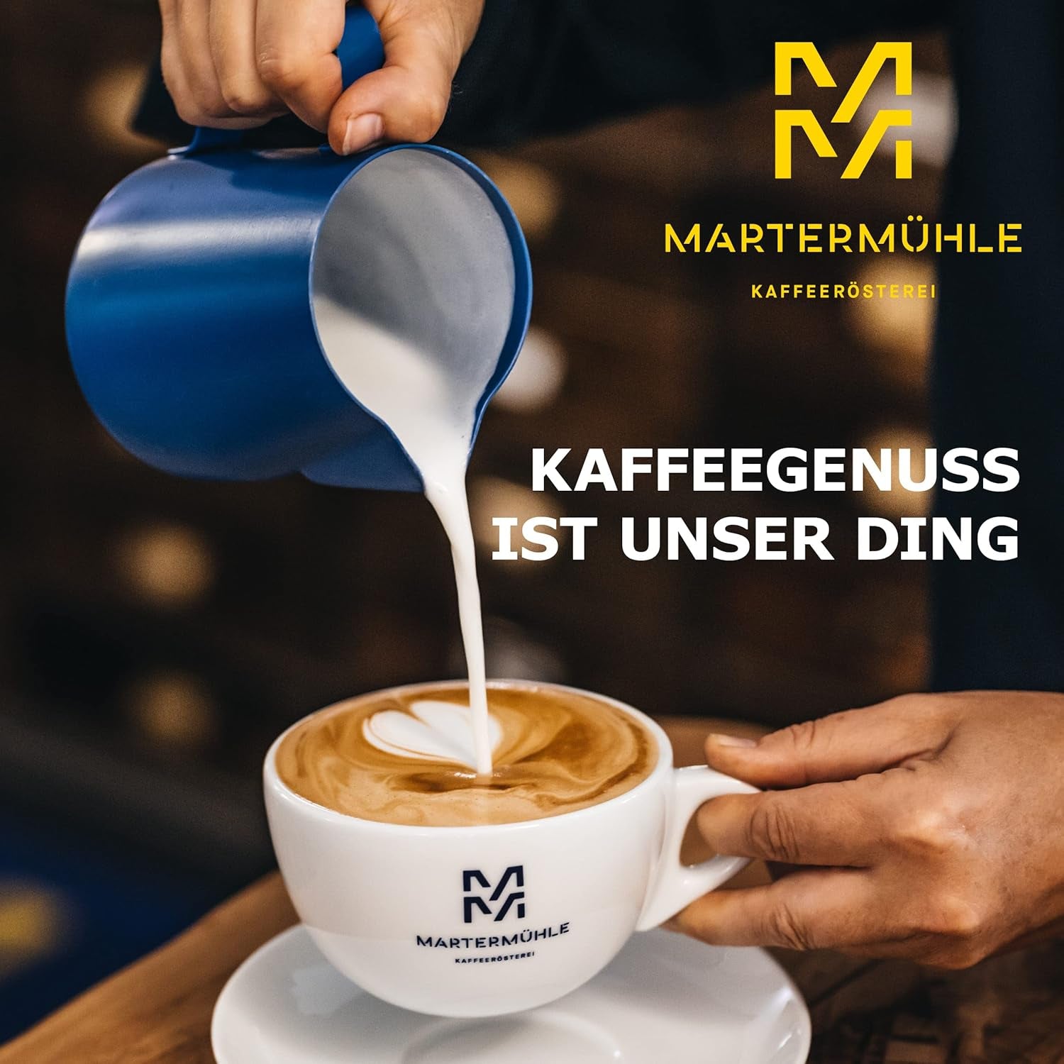 Martermühle Café Crème Kaffeebohnen 500g mittelkräftig I Arabica I Smaker: Brauner Zucker, Haselnuss, Schokolade I Ganze Kaffeebohnen schonend geröstet, säurearm