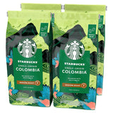 STARBUCKS Single Origin Colombia kaffe, medelrostat, hela bönor 450 g (förpackning med 4)