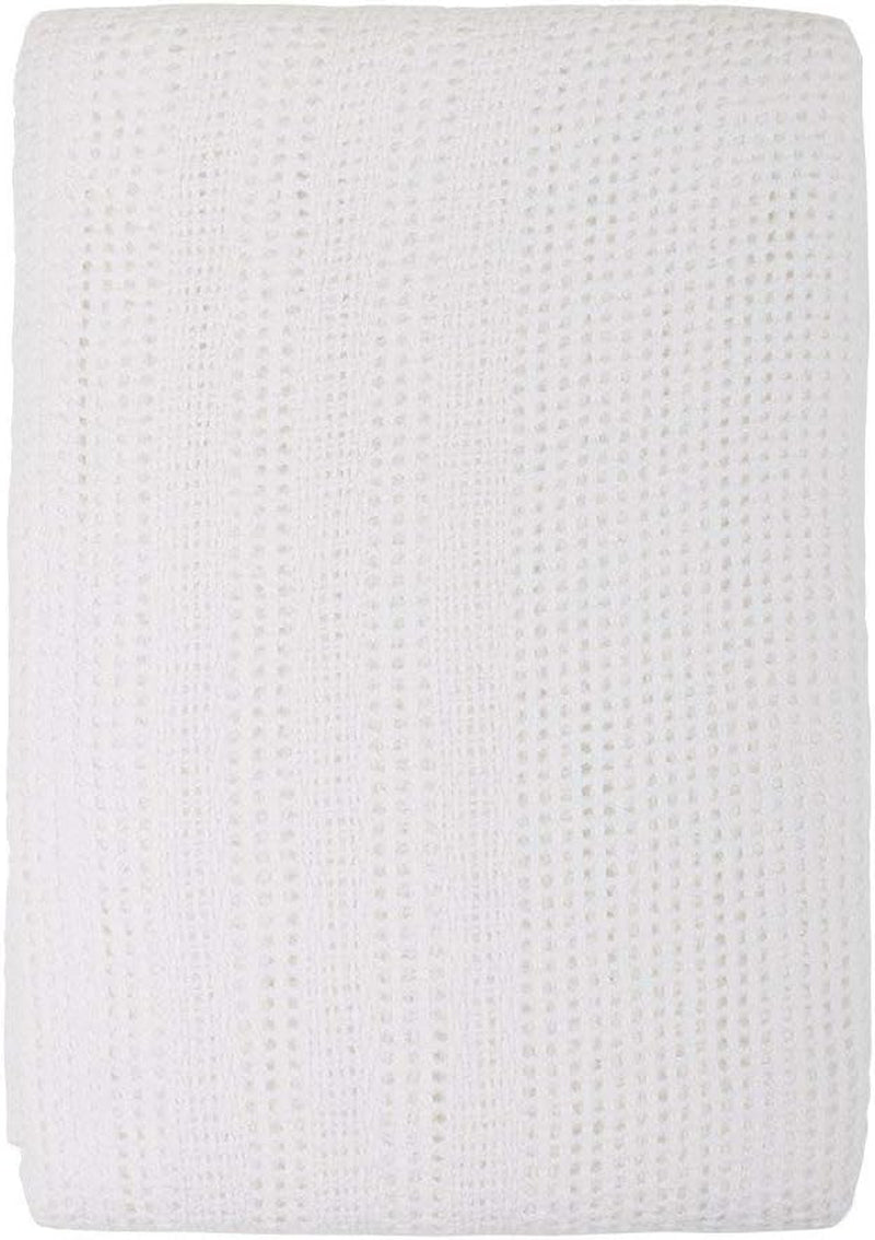 Familjesängkläder Rosa cellfilt för dubbelsäng, bomull, vändbart stort överkast, lätt, termiskt, mjukt, traditionellt cellfilt, 230 X 230 cm täcken och täcken Naty Shop Vit dubbelsäng (230x230 cm)