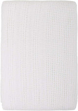 Familjesängkläder Rosa cellfilt för dubbelsäng, bomull, vändbart stort överkast, lätt, termiskt, mjukt, traditionellt cellfilt, 230 X 230 cm täcken och täcken Naty Shop Vit dubbelsäng (230x230 cm)