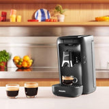 PHILIPS Senseo Maestro kapselespressomaskin - Intense Plus-teknik, högkvalitativ espresso, ekologisk design, 1,2 l vattentank, memofunktion, avkalkningsindikator (CSA260/60)