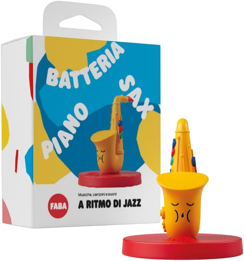 Ljudfigur - jazzrytm - musik, sånger och ljud, pedagogiskt innehåll leksak, pojkar och flickor från 0 år, italiensk version Bebe Naty Shop leksaker