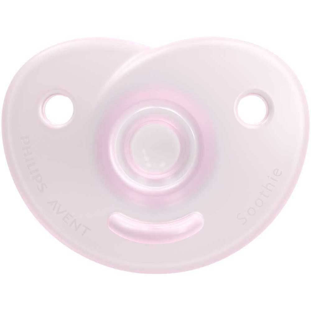 Philips AVENT Soothie - BPA-fri napp för bebisar i åldern 0-6 månader, rosa/ljusrosa (modell SCF099/22)