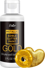 Flytande ätbart glitter, 60 ml Naty Shop Gold