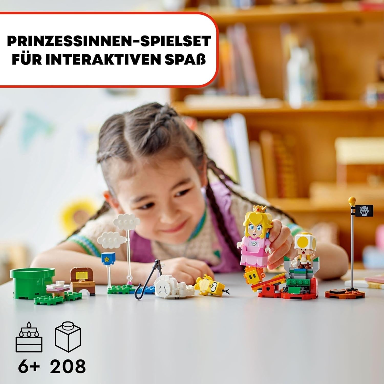 LEGO Super Mario Adventures med interaktiv persika, lekset för barn med gul padda, Nintendo-present för pojkar, flickor och alla spelare från 6 år 71441 Byggset Besuche den LEGO-Store