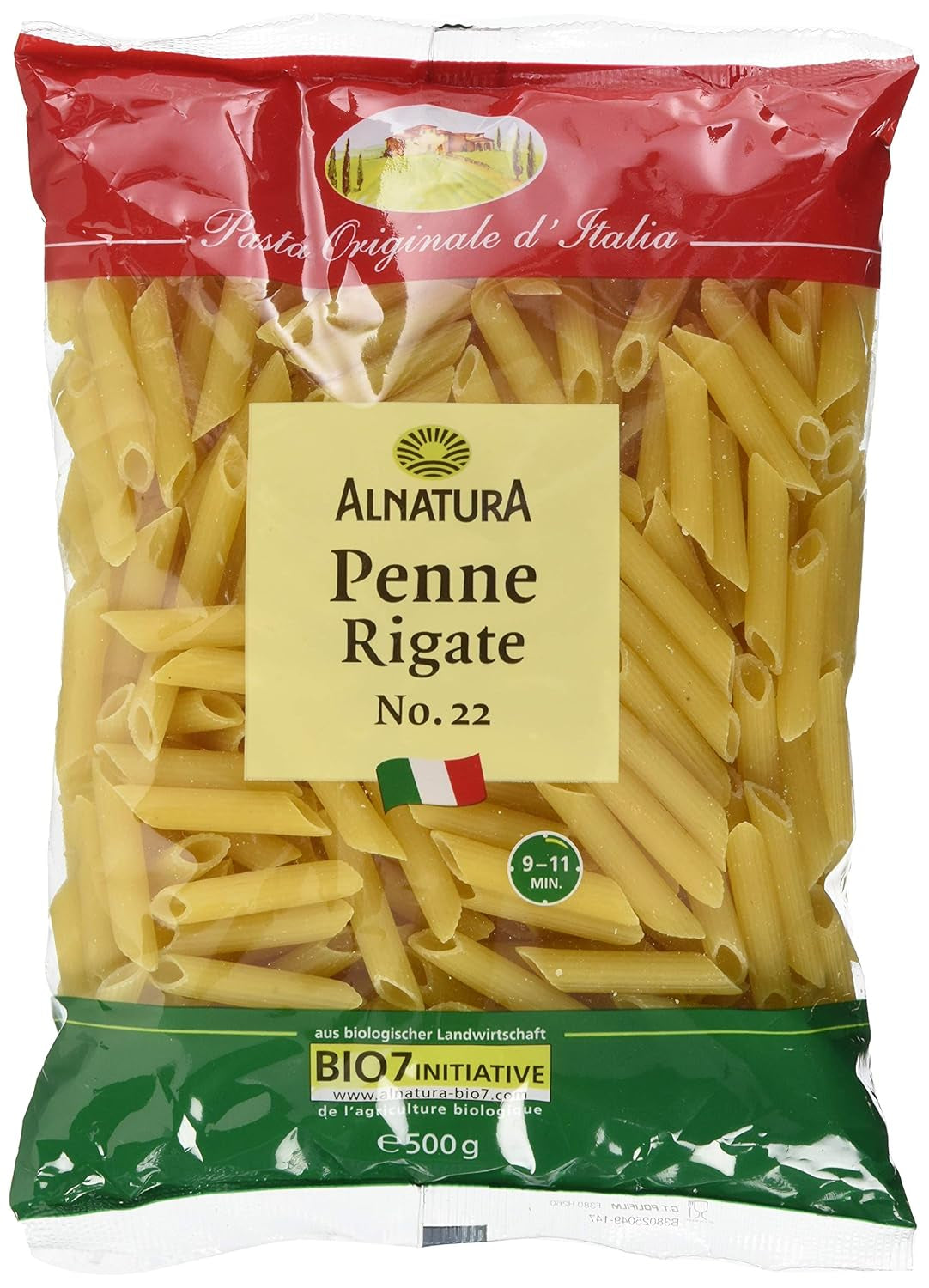 Ekologisk pasta Penne Rigate, 500g