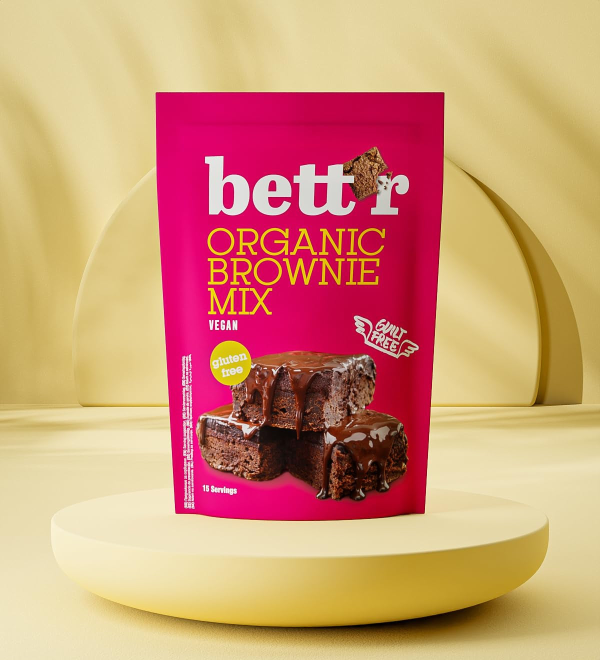 Bettr Organic Brownie Mix - Bio, Vegan Och Glutenfreie Brownies Mit Reichhaltigem Kakaogeschmack - 400 G - 15 Portionen Naty Shop