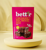 Bettr Organic Brownie Mix - Bio, Vegan Och Glutenfreie Brownies Mit Reichhaltigem Kakaogeschmack - 400 G - 15 Portionen Naty Shop