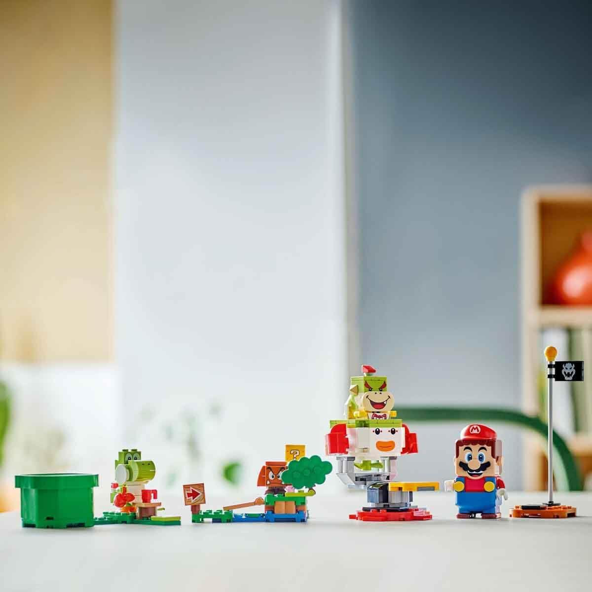 LEGO Super Mario Adventure med interaktiv Mario, Junior Clown Cart Set, Toy Yoshi, Nintendo-present för pojkar, tjejer och spelare från 6 år och uppåt 71439 Byggset Besuche den LEGO-Store