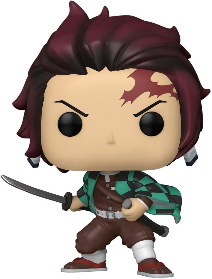 Funko Pop! Animation: Demon Slayer - Tanjiro Kamado - Vinyl samlarfigur - Presentidé - Officiell handelsvara - Leksaker för barn och vuxna - Animefläktar - Actionfigurer Samlare Modellfigur Naty Shop