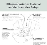 Kit & Kin Premium blöjor, storlek 4 (9-14 kg), 128 antal, växtbaserade och allergivänliga, tillförlitligt läckskydd, vegan och grymhetsfri