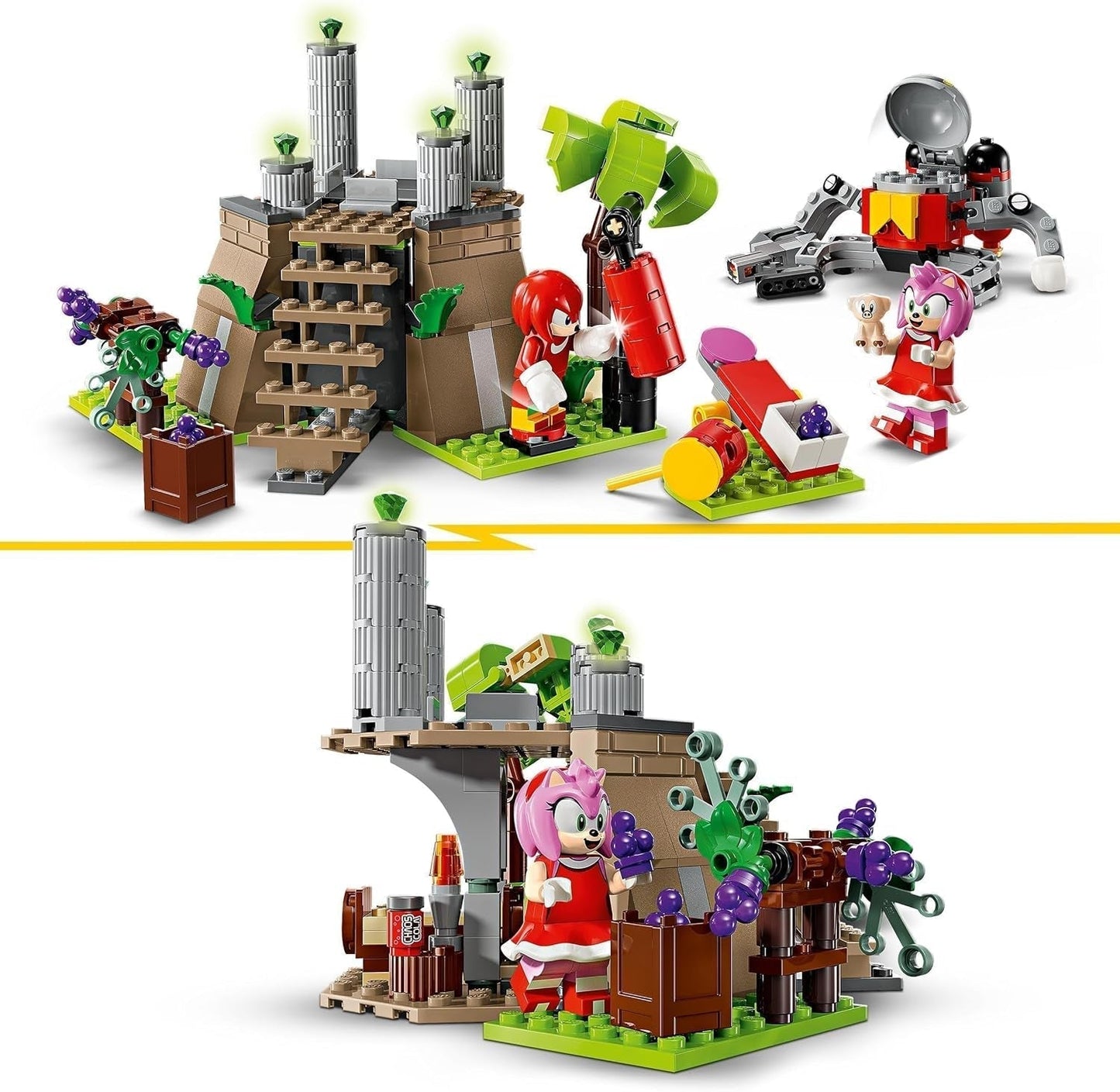 LEGO Sonic the Hedgehog Knuckles And The Shrine Of Master Emerald Samlarleksak Gamer Gåva Äventyr Byggset för pojkar och flickor 8 år gamla 76998 Byggset Besuche den LEGO-Store
