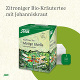 Salus - Krafttier Tea - Brave Dragonfly - 1X 15 filterpåsar (24g) - Örtte med citronsmak - Med johannesört - Smaksatt - Bio