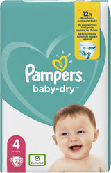 Pampers Baby-Dry blöjor, storlek 8, 43 blöjor, från 19 kg, Jumbo+ förpackning