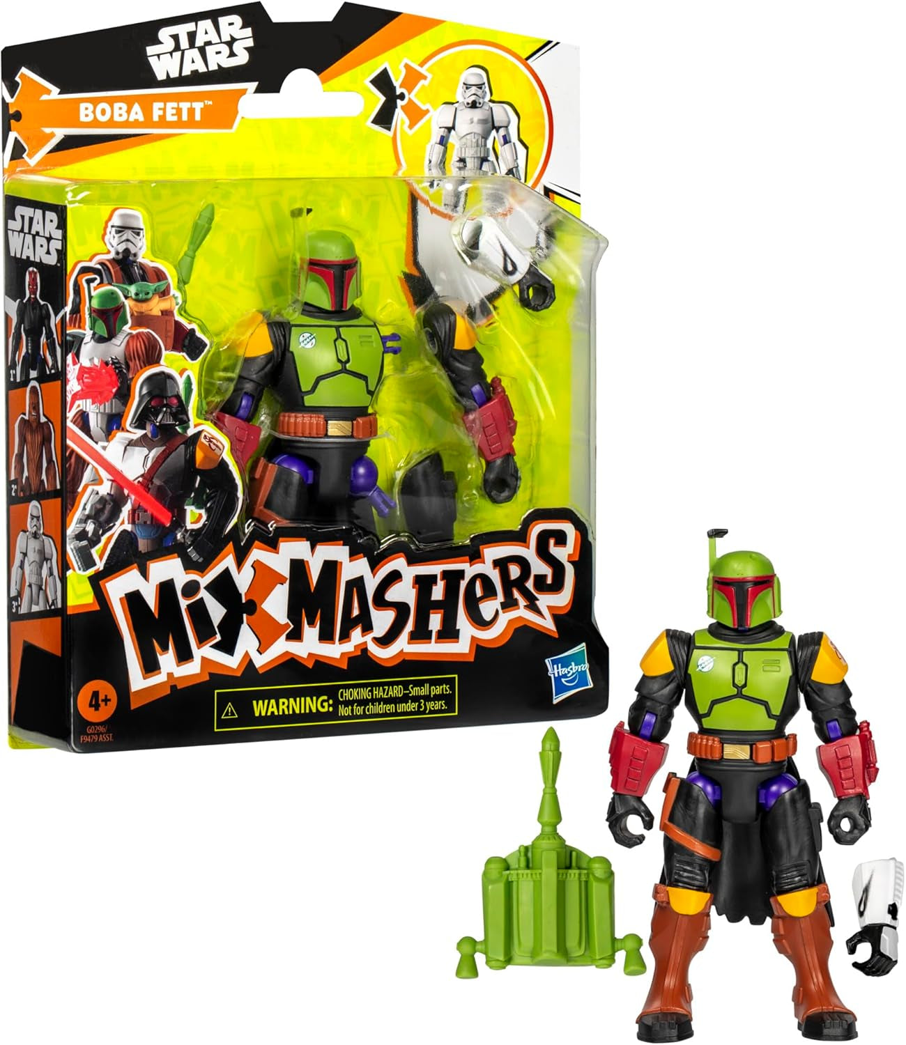 Star Wars Mixmashers Boba Fett Anpassningsbar Mix-and-Match Actionfigur och tillbehör Actionfigurer Naty Shop