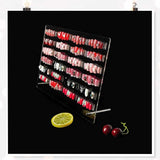 Nageldisplaypanel i akrylglas med displayremsor och nanolim, spikspetsdisplay, transparent nagelkonst-färgkort, nagelkonstdisplay, nagelträningsdisplay (transparent)