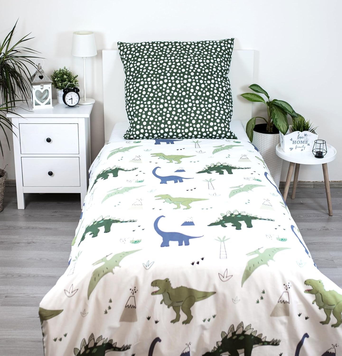 Sängkläder för barn, vändbara, Dinosaurier Sängkläder - barn Naty Shop