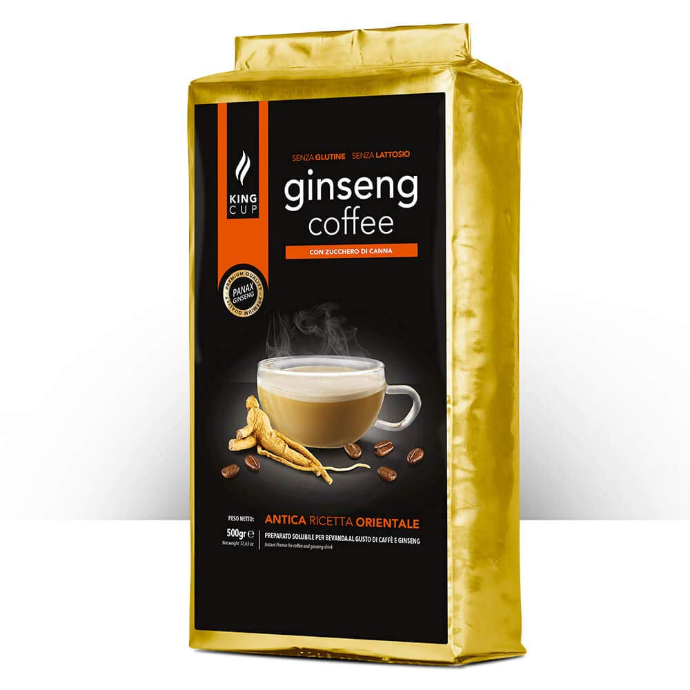 - 1 Verpackning med 500 Gr Ginseng mit Brauner Canhrzucker-Löslichem Kaffeepulver zum Süßen, Ideal zum Adden zu Heißem Wasser, Glutenfrei, Laktosefrei och Gentechnikfrei
