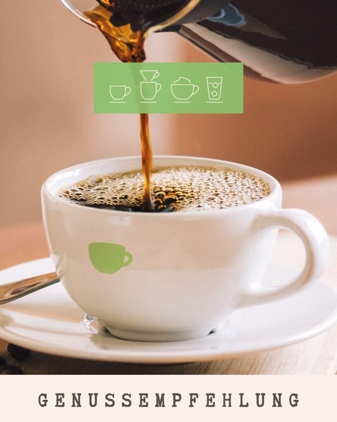 Kaffe - Aricha I 100% Arabica I Kaffebönor 250g I Idealisk för automatiska kaffemaskiner, filterkaffe och fransk press med fruktiga smaker I lättrostad