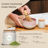 Shinto - "Guld" ekologiskt matcha-te - grönt tepulver av ceremoniell kvalitet - JAS & EU BIO-certifierat - Skuggat & handplockat - Direktimport från Uji, Japan - 30 g