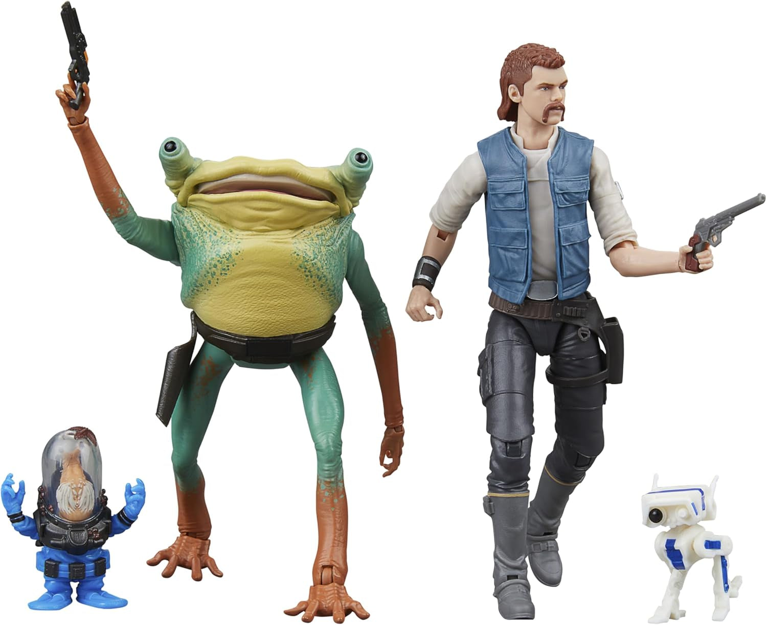 Star Wars The Black Series Cal Kestis, Turgle & Skoova Stev, Star Wars Jedi: Survivor Collectible Actionfigurer (15 cm skala) Actionfigurer Naty Shop Standardtitel